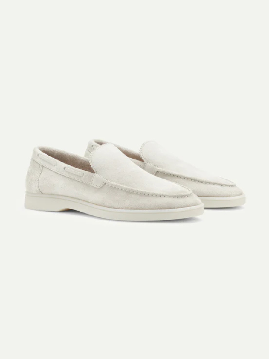 Lady Light Grey Yacht Loafers