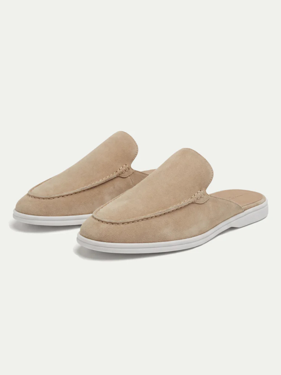 Beige Yacht Mule