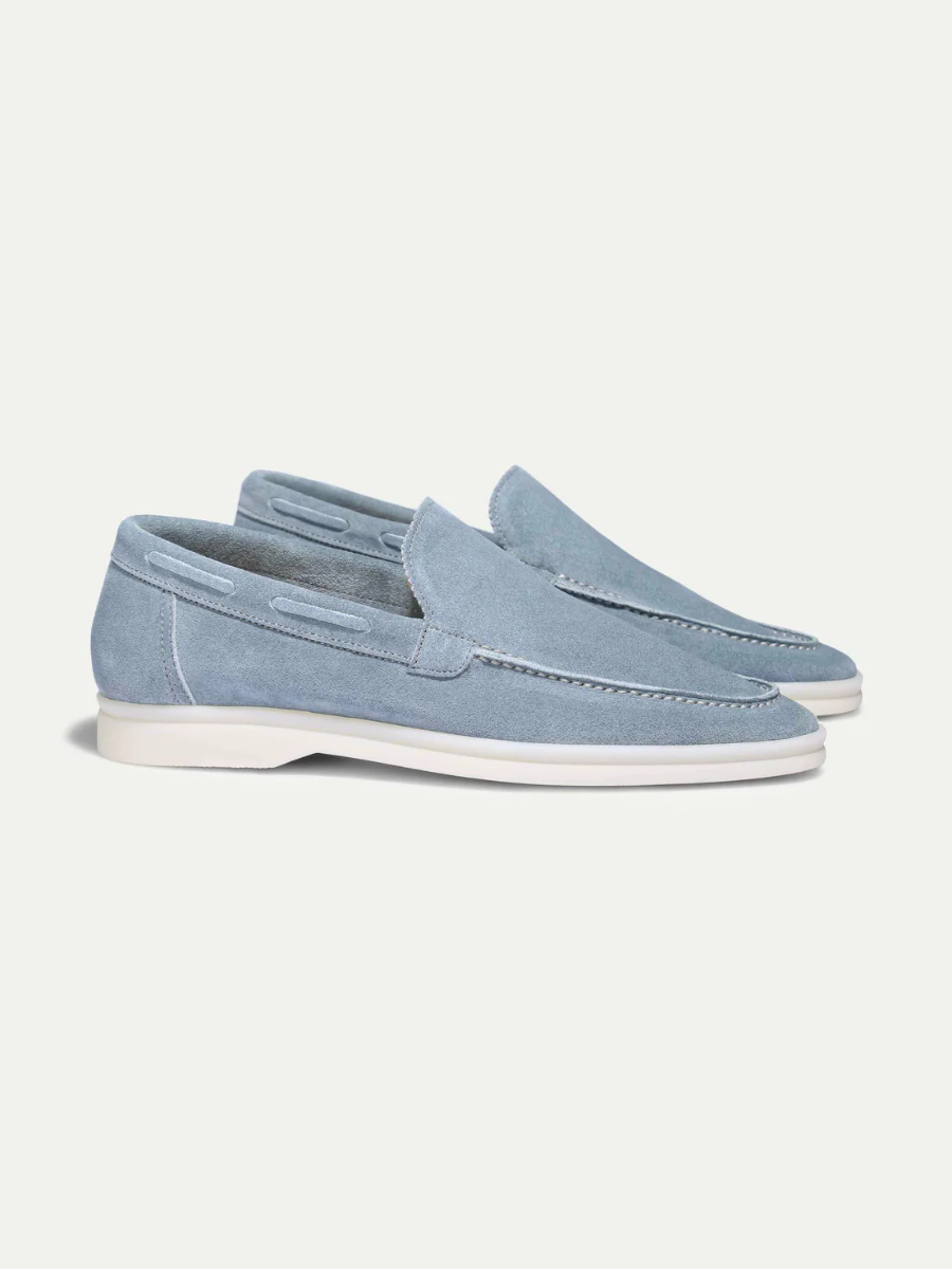 Lady Light Blue Yacht Loafers