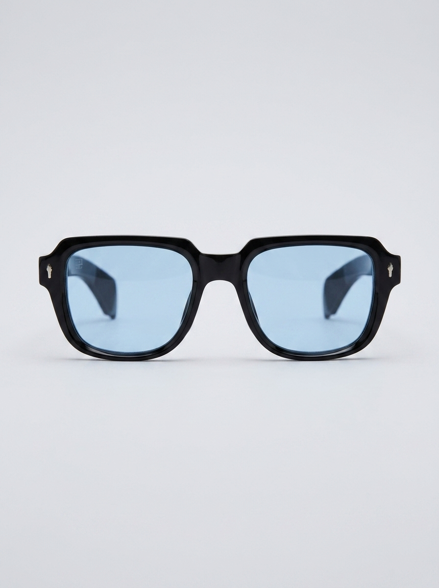 Black & Azure Odéon Glasses
