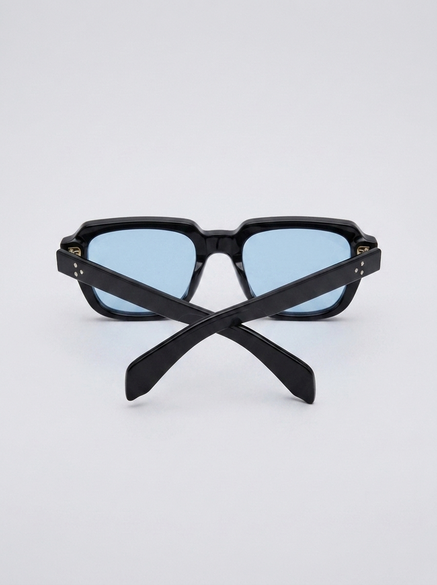 Black & Azure Odéon Glasses