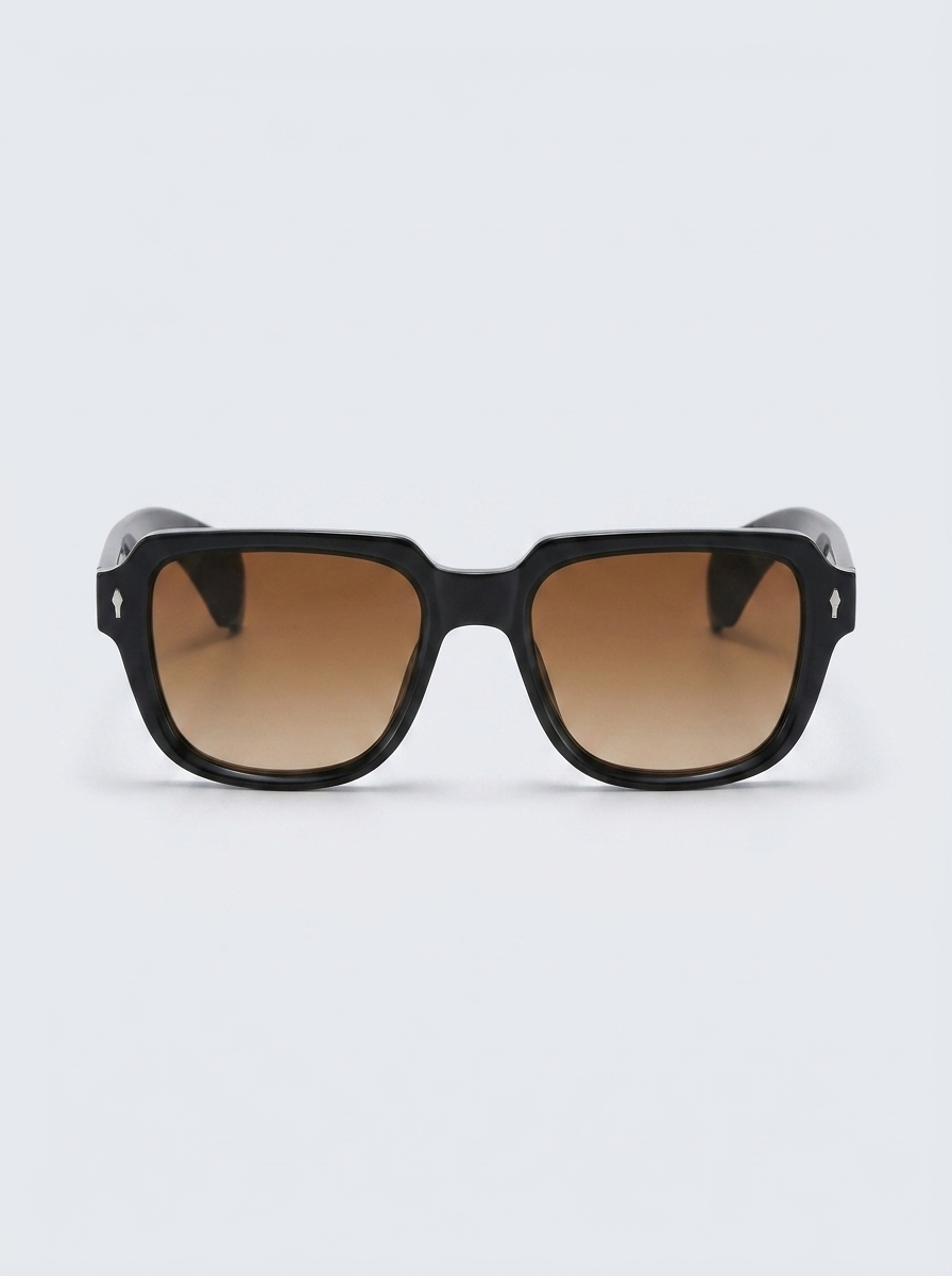 Black & Cognac Odéon Glasses