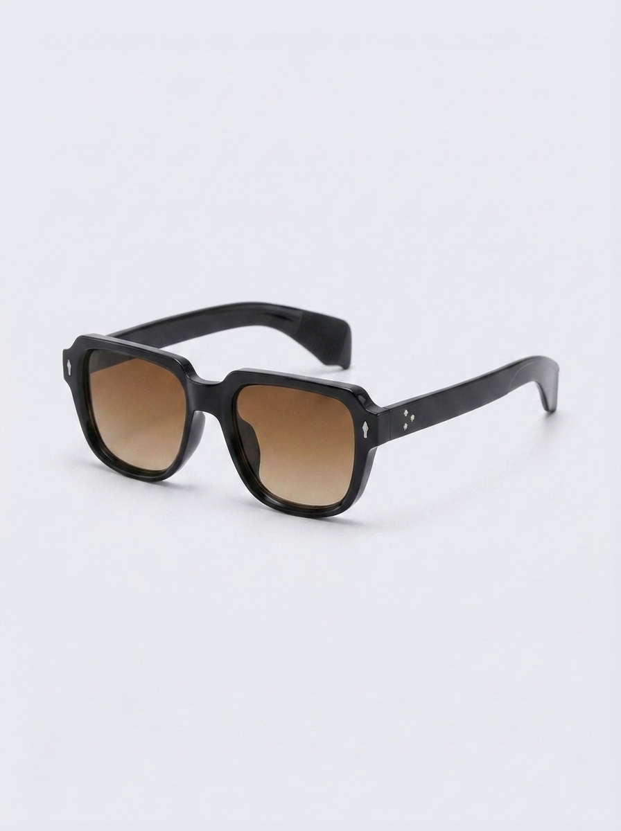 Black & Cognac Odéon Glasses